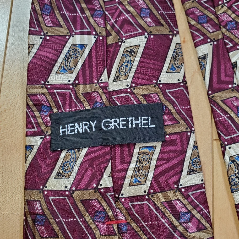 Henry Grethel Purple‎ Silk Tie